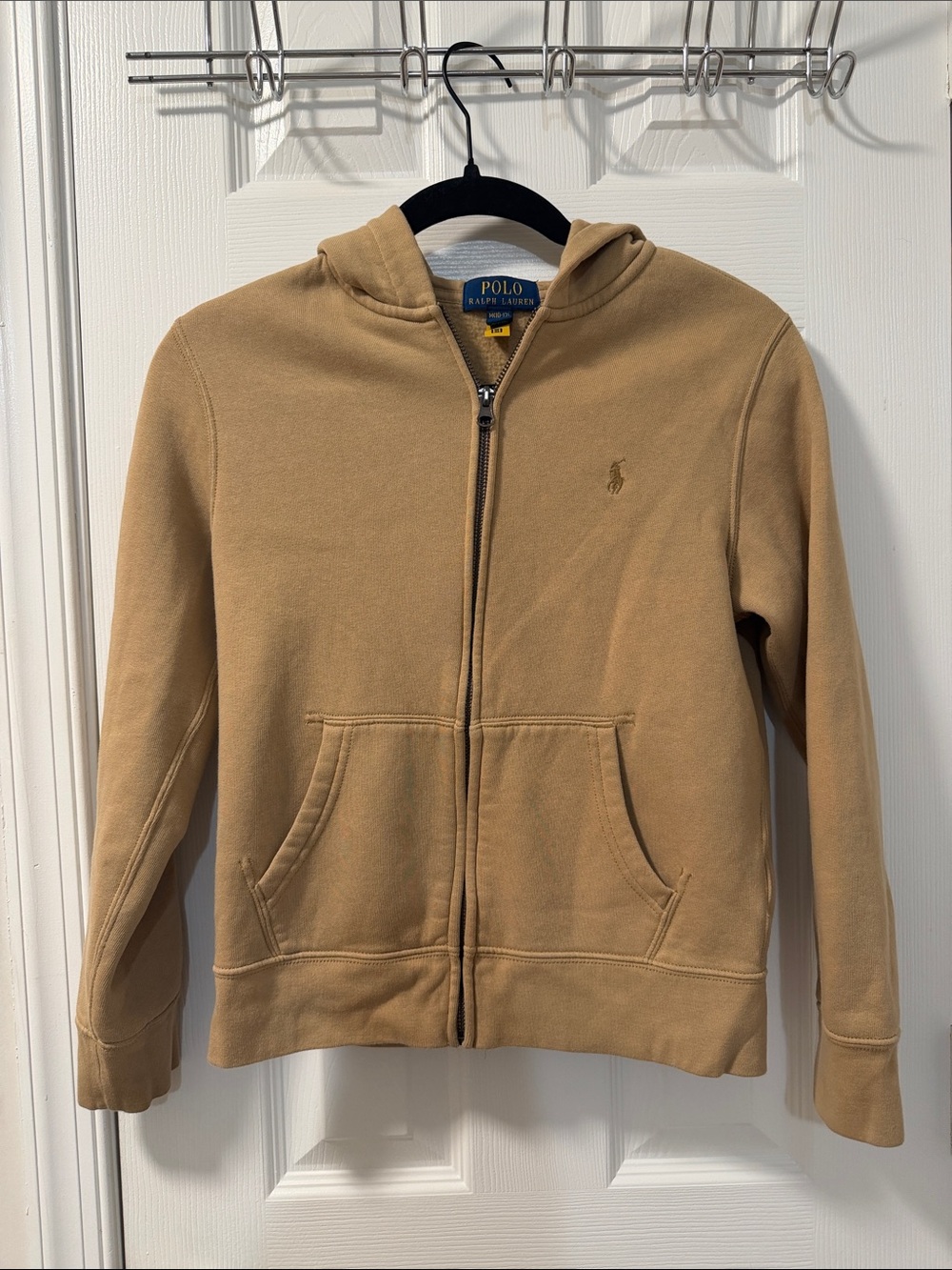 Polo Ralph Lauren Tan Zip-Up Hoodie